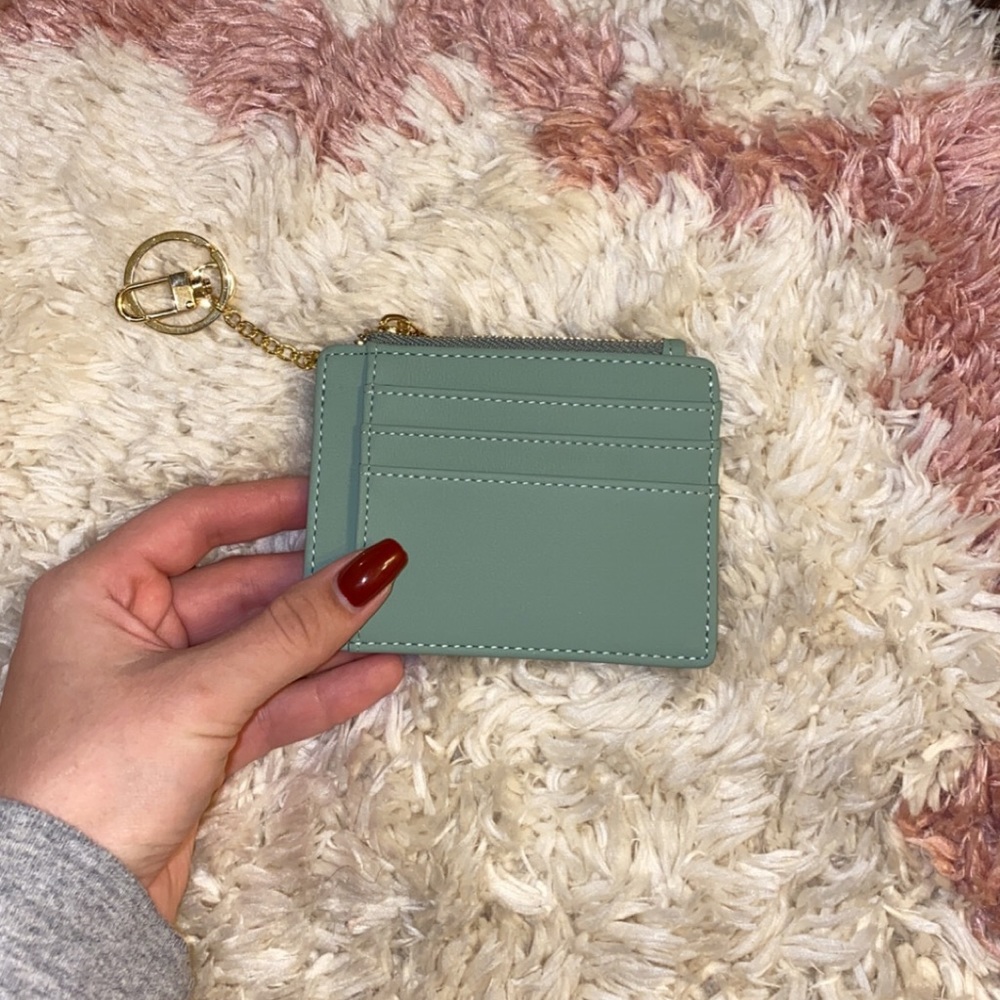 Minty Green Keychain Wallet